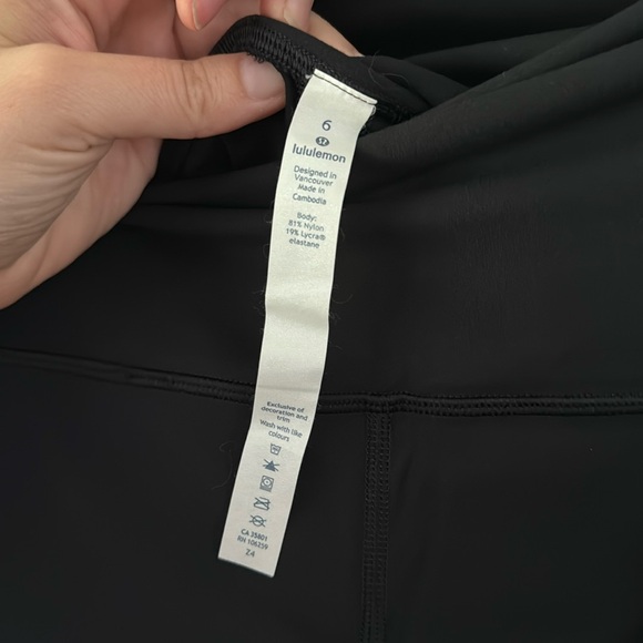 lululemon Align High-Rise Pant 25" in Black Size 6 - Picture 10 of 10